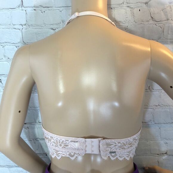 PINK Victoria's Secret Lightly Lined Bralette Pink Floral Small S - Picture 7 of 14